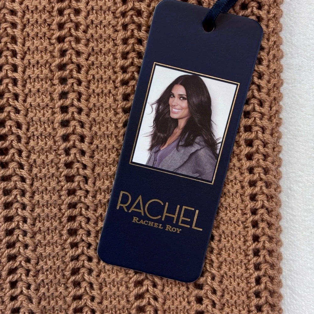 Rachel Rachel Roy Womens V Neck Short Sleeve Knit Sweater Small New Rust Orange‎